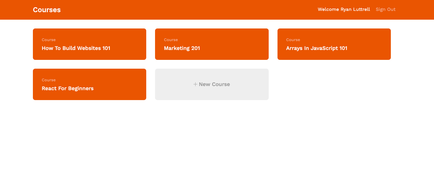A learning platform that allows users to create, edit and delete lessons 